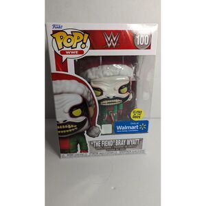 BRAY WYATT FUNKO POP FIGURE THE FEIND CHRISTMAS GITD WALMART WWE #100 2021 MISB